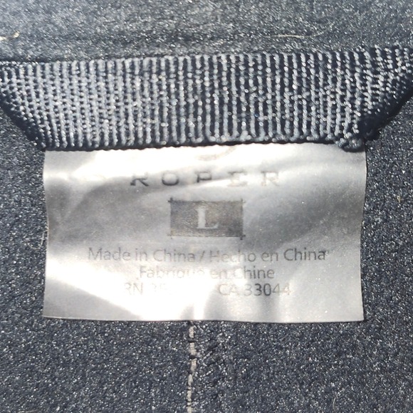 Roper Mens Vest L Brown Team Cheney "Denton County Cowboy Church‎ Logo" Full Zip - Picture 3 of 12